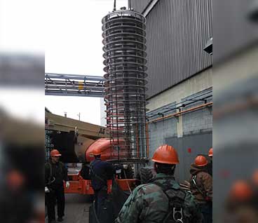 Column for the Liquid-Liquid Extraction of an Organic Acid