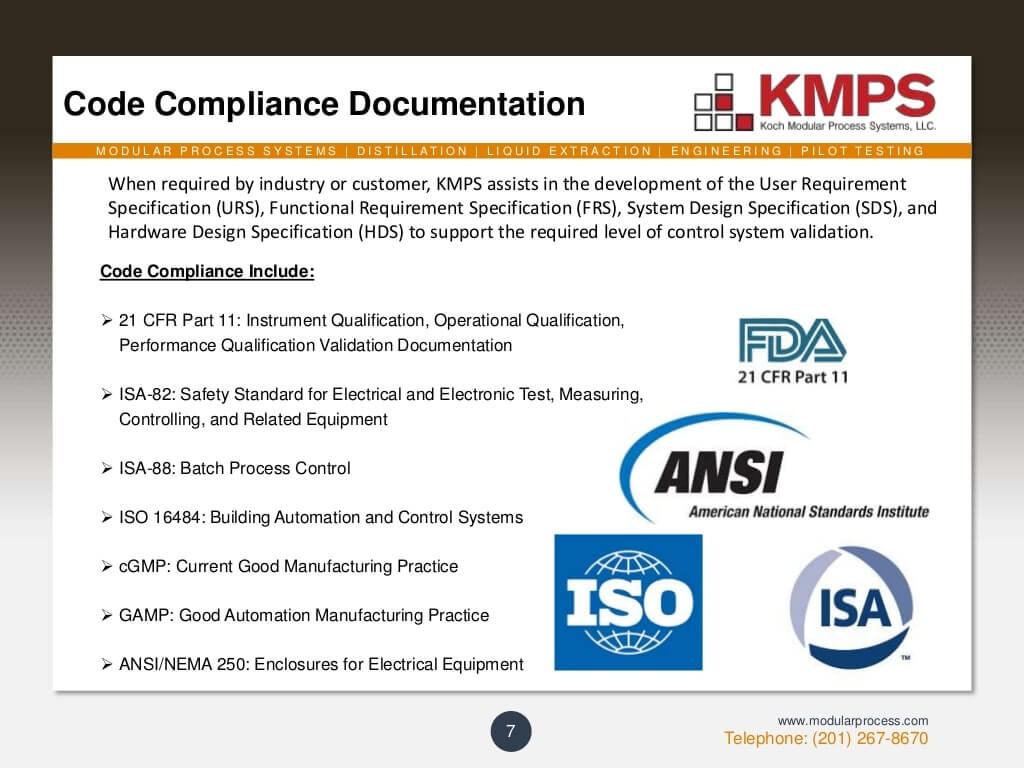 Automation and Control System Capabilities 7