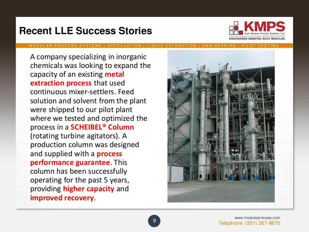 Solving Separation Problems using LLE 9